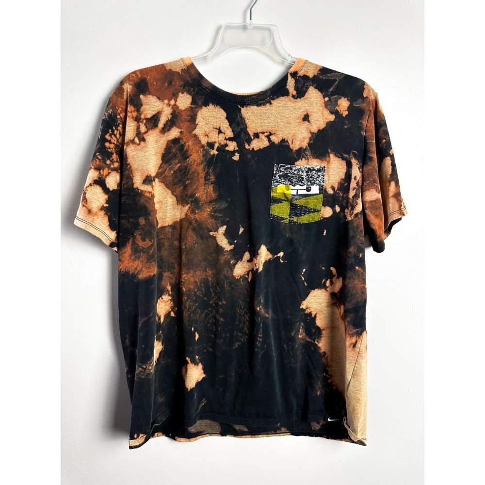 Nike Tie Dye Crewneck Pocket T Shirt Graphic Athletic Cut Dri-fit XXL